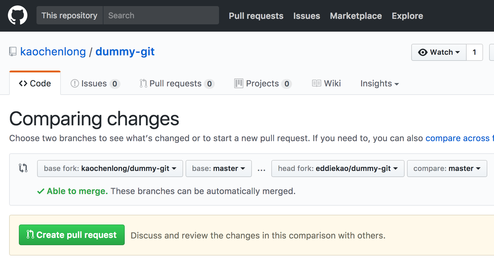 pull request